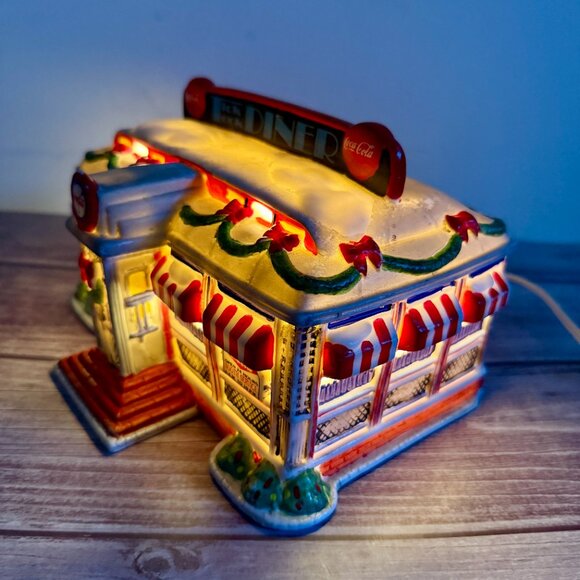 COCA COLA Town Square Building Dinner Restaurant 1992 Iluminated RETIRED - Picture 16 of 16